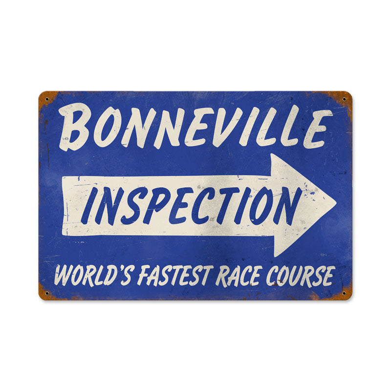 Bonneville Inspection Vintage Sign