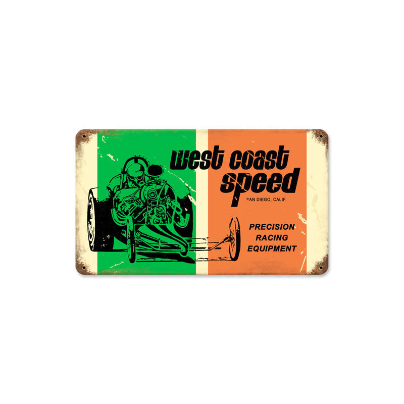 West Coast Speed Vintage Sign