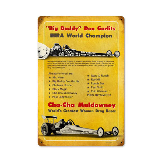 Muldowny Garlits Vintage Sign