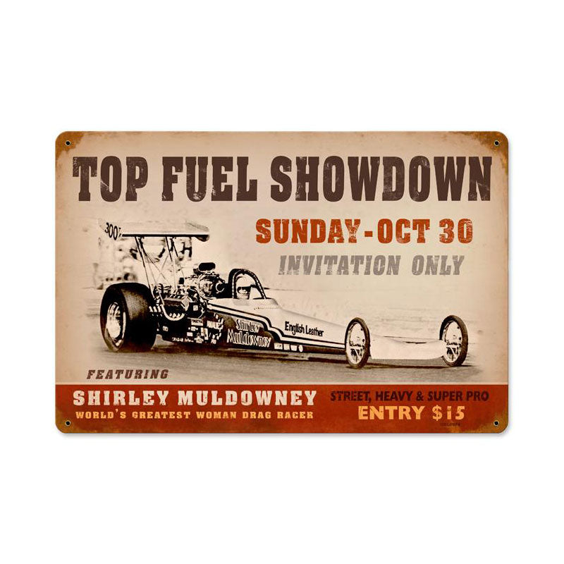 Top Fuel Showdown Vintage Sign