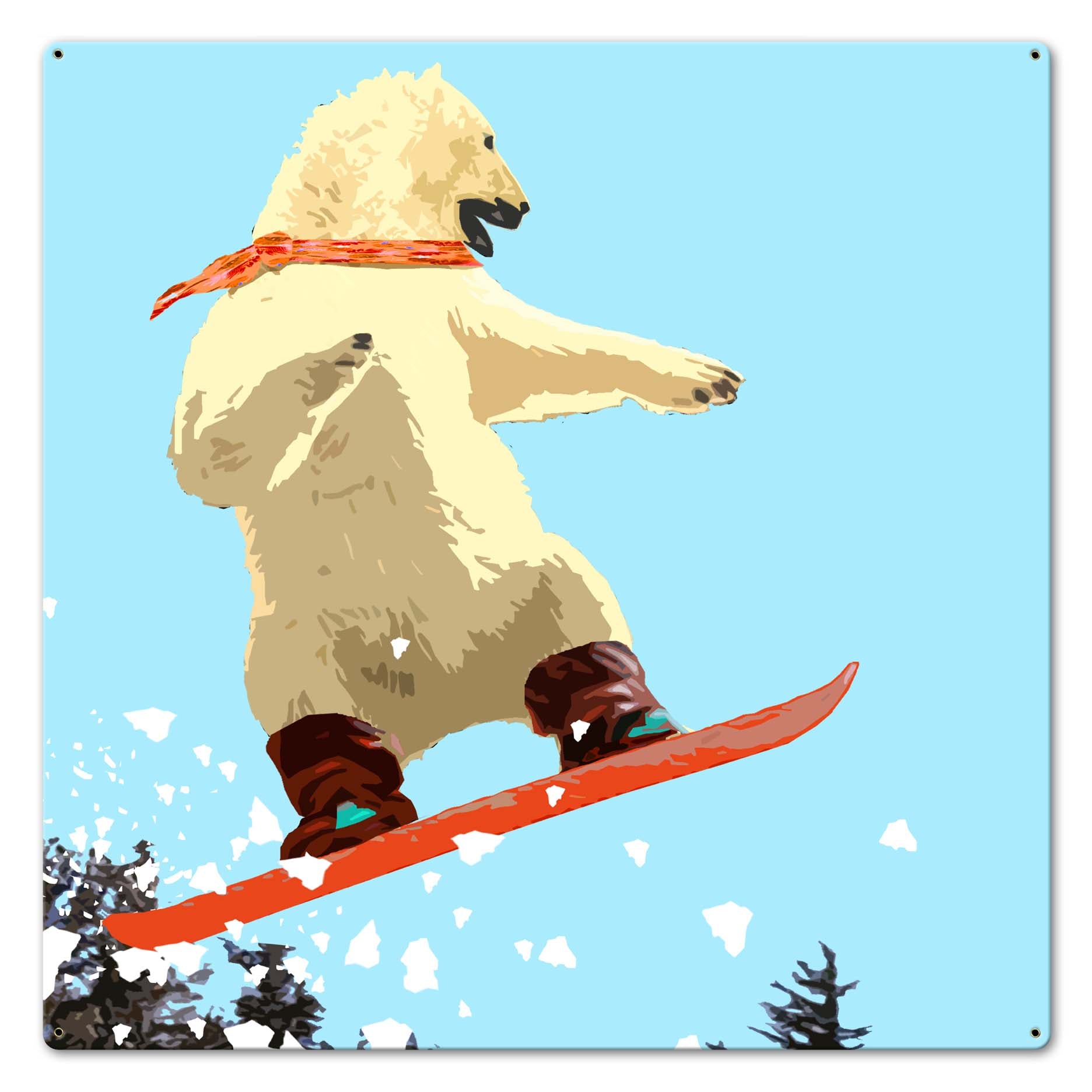 Bear Jump Vintage Sign