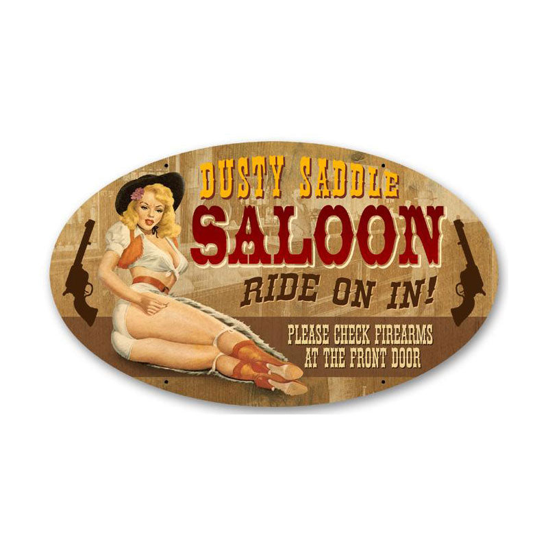 Dusty Saddle Vintage Sign