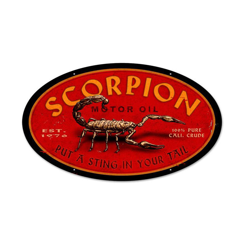 Scorpion Oil Vintage Sign