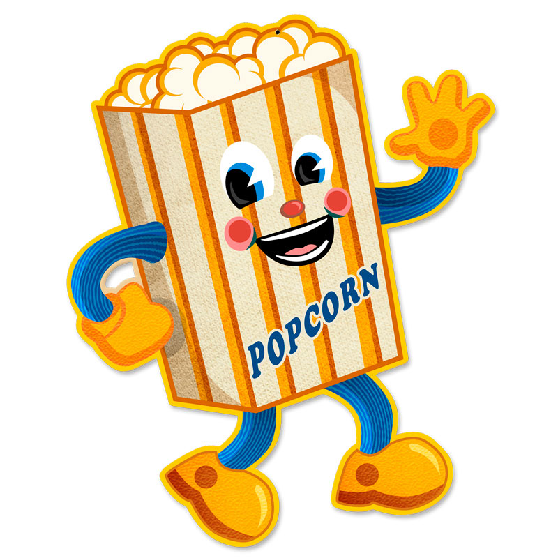 Popcorn Vintage Sign