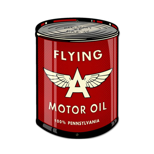 Flying A Oil Can Vintage Sign