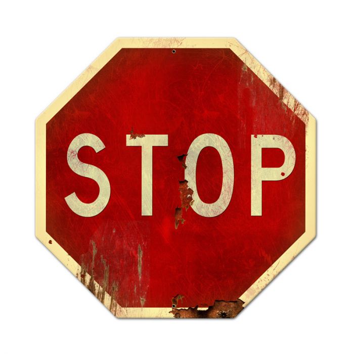 Stop Sign Vintage Sign