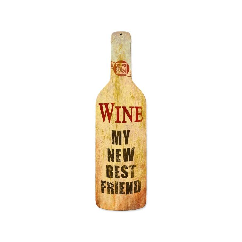 Wine Best Friend Vintage Sign
