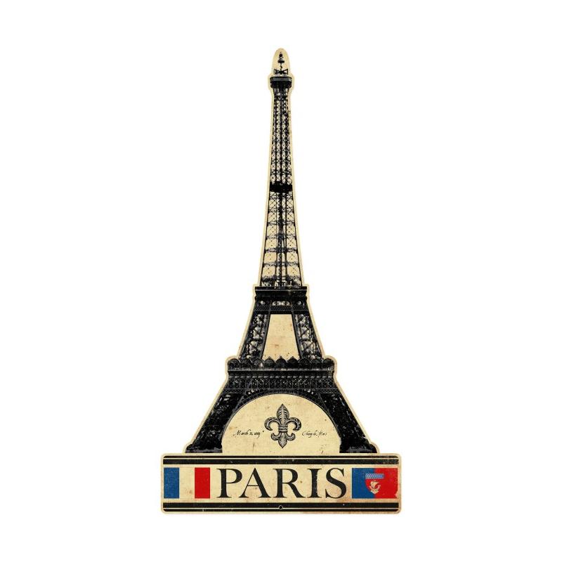 Eiffel Tower Vintage Sign