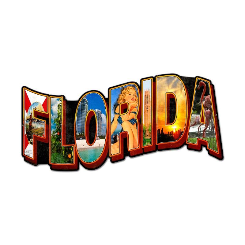 Florida Landmarks Vintage Sign