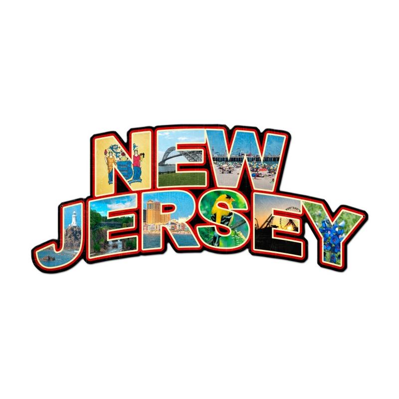 New Jersey Landmarks Vintage Sign