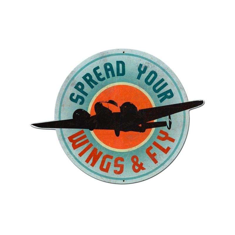 Spread Your Wings Vintage Sign