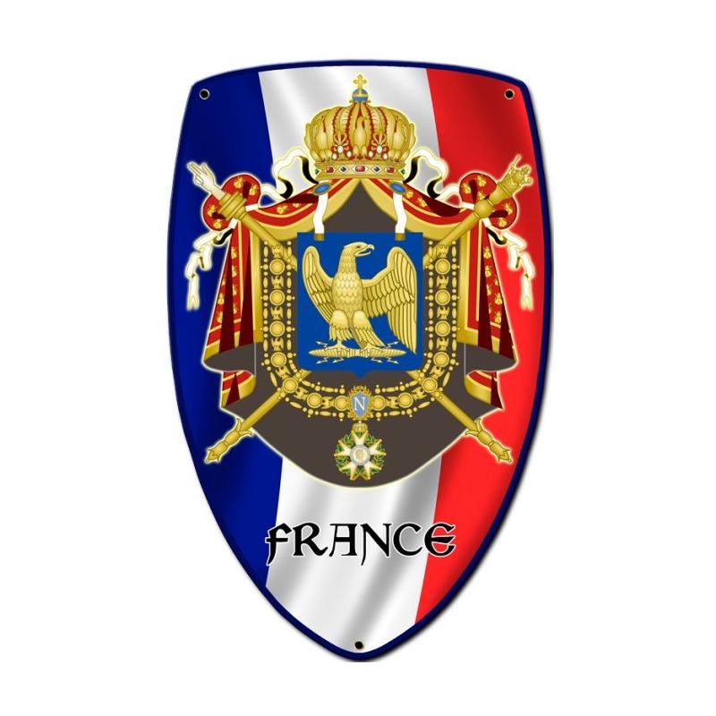 France Shield Vintage Sign