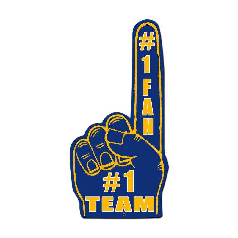 #1 Team Finger Blue Yellow