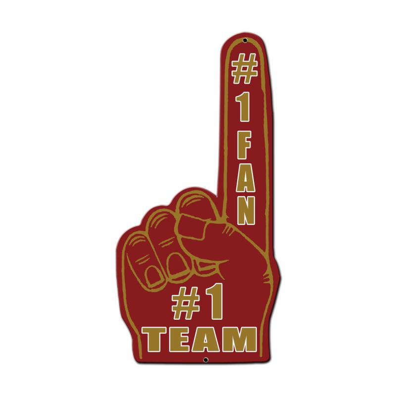 #1 Team Finger Red Gold