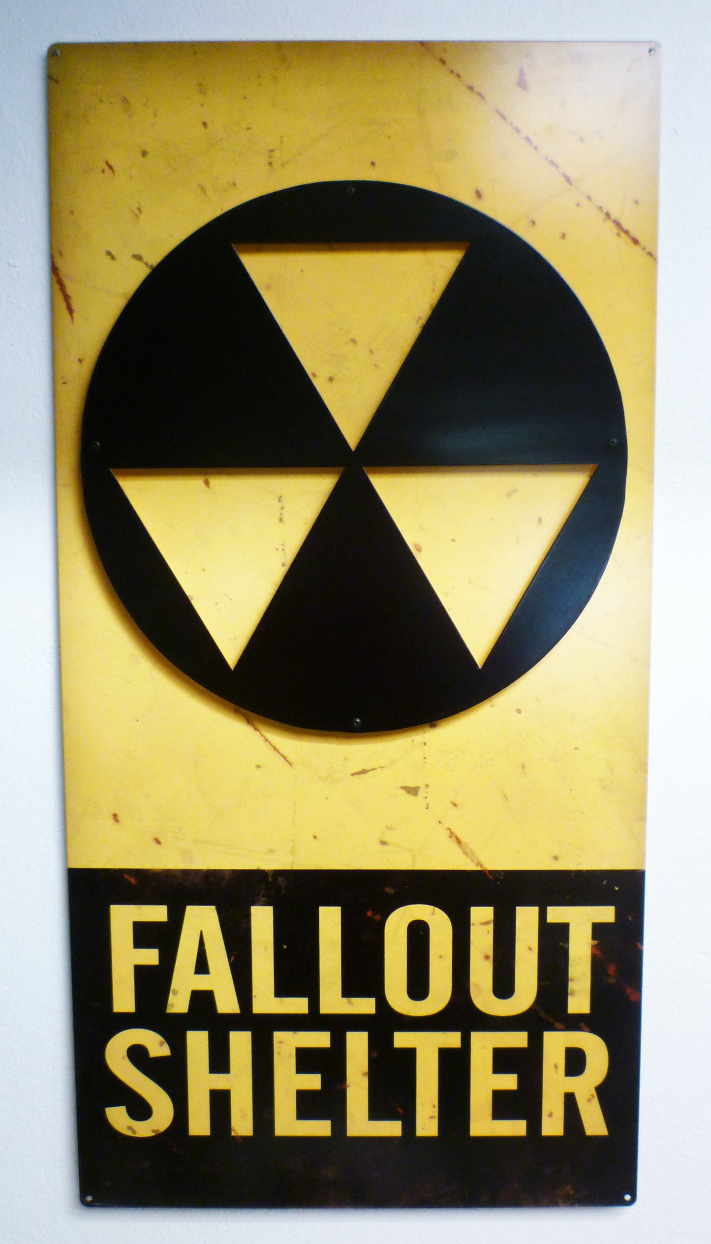 3-D Fallout Shelter   Vintage Sign