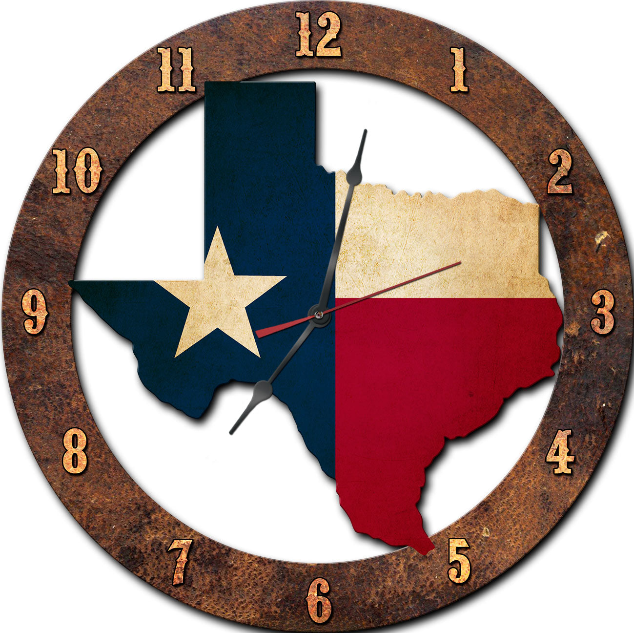 Texas State Shape Clock