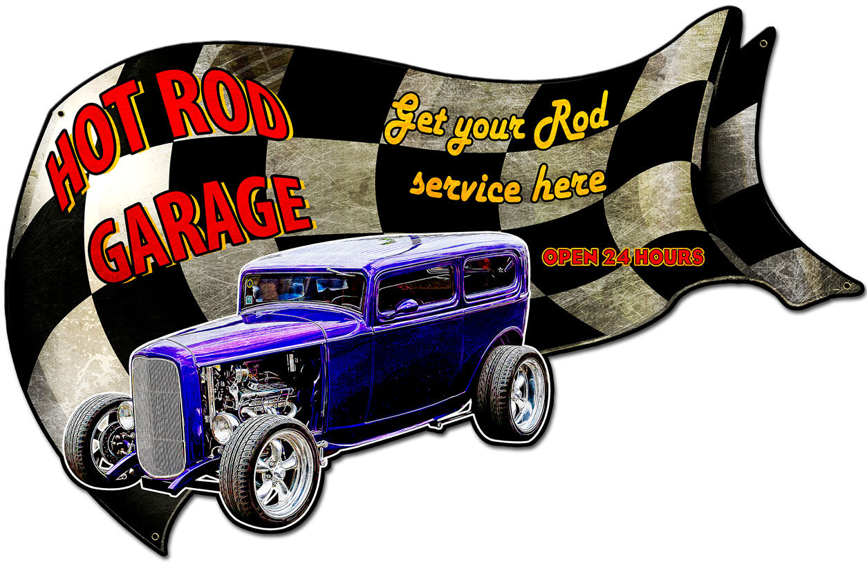 Hot Rod Garage Vintage Sign