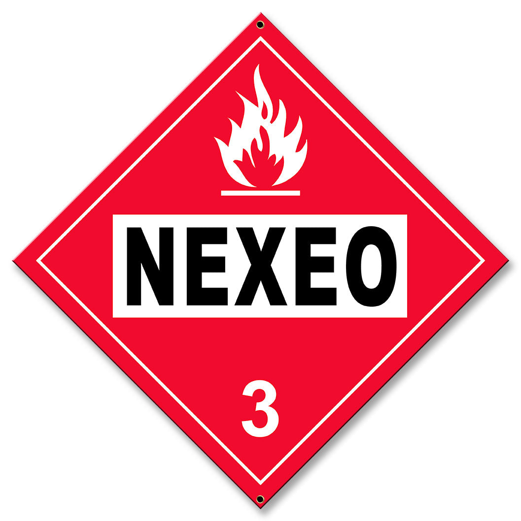 NEXEO Flammable Placard