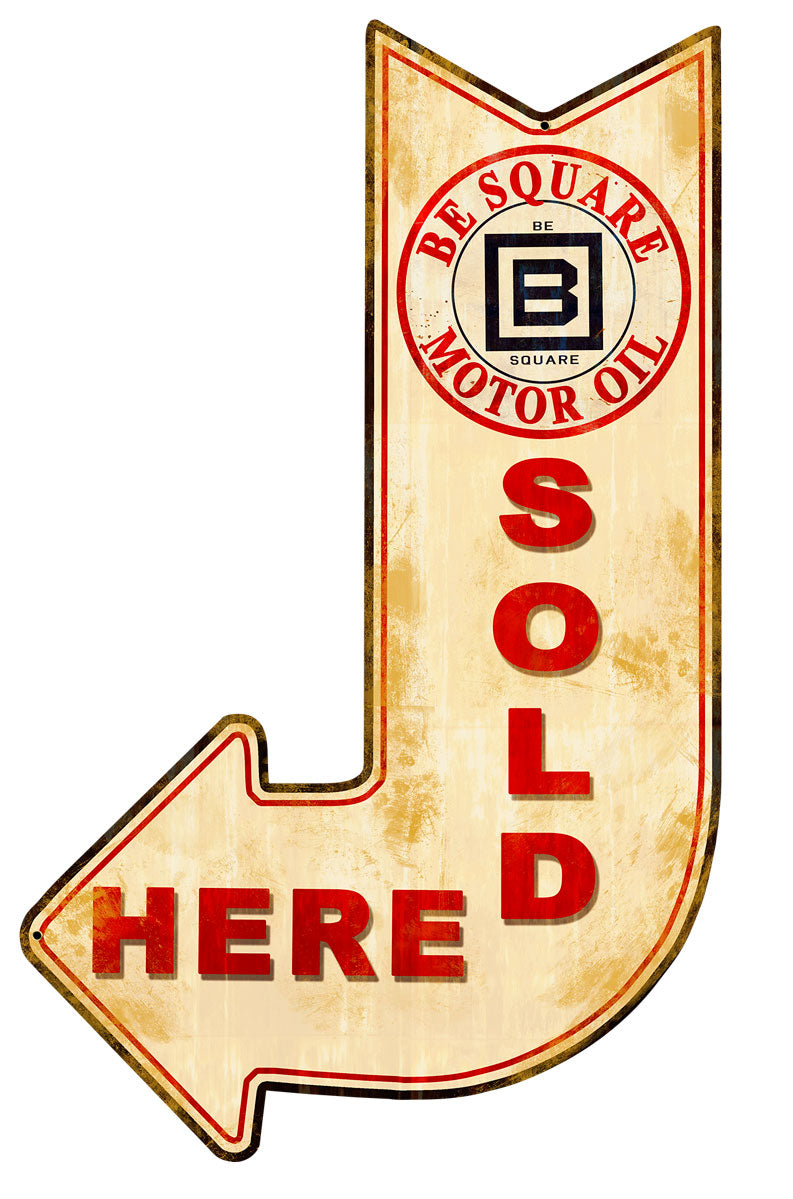 Be Square Sold Here Arrow