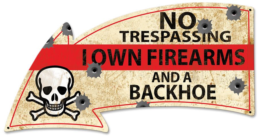 No Trespassing Arrow