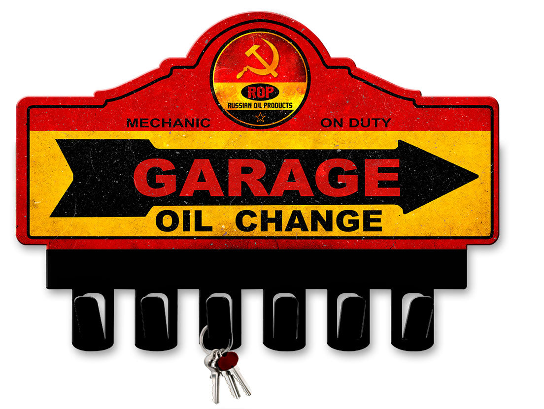 ROP Gasoline Key Hanger Vintage Sign