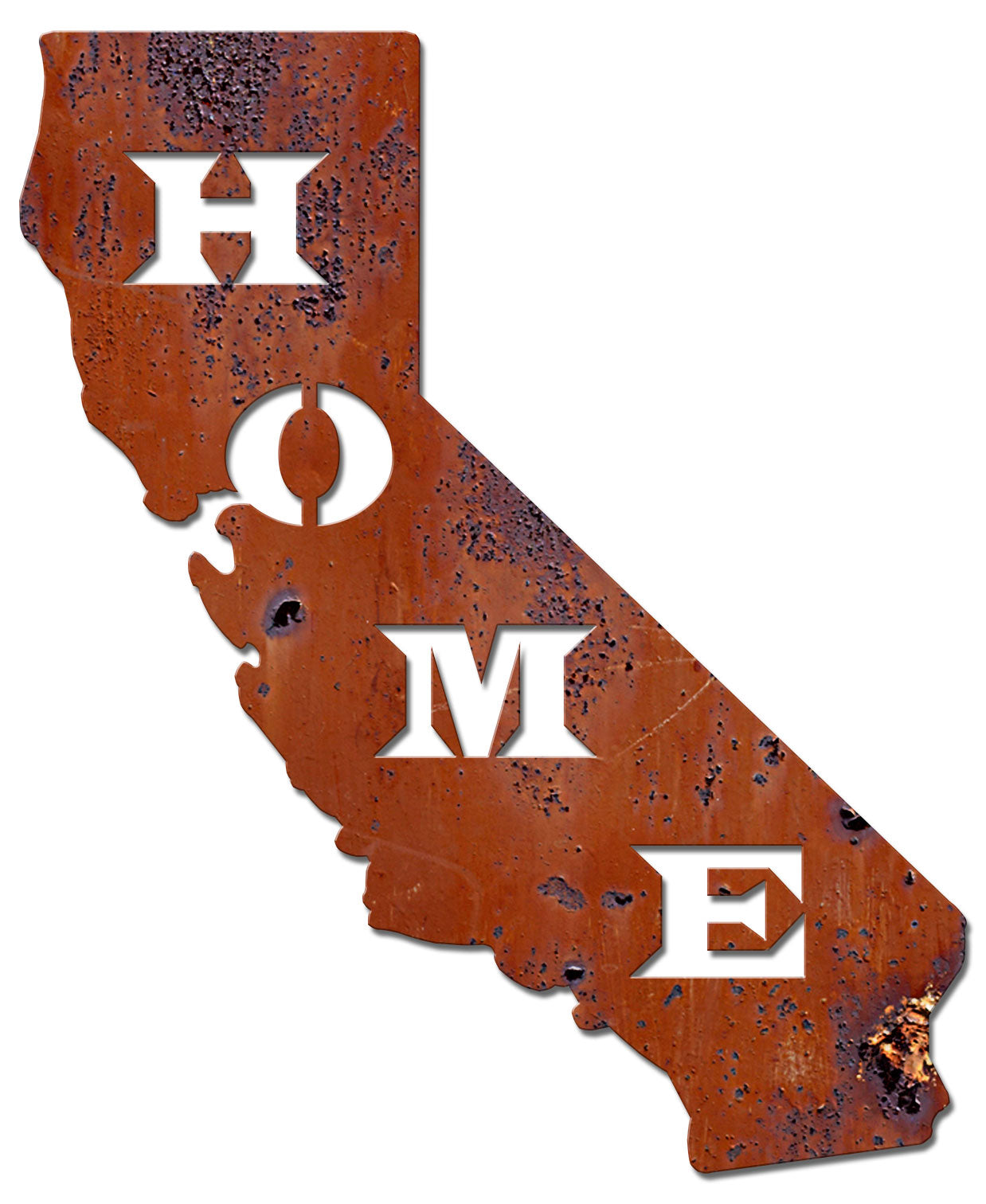 Home California Rust Vintage Sign