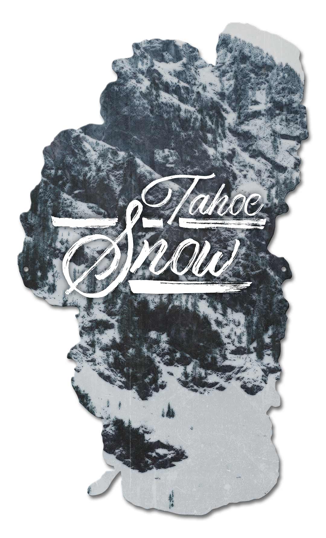 PS992 - TAHOE SNOW Vintage Sign