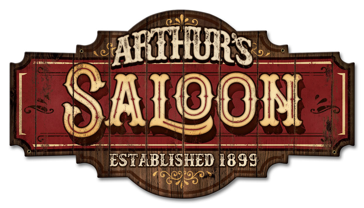 Saloon  Vintage Sign - Personalized