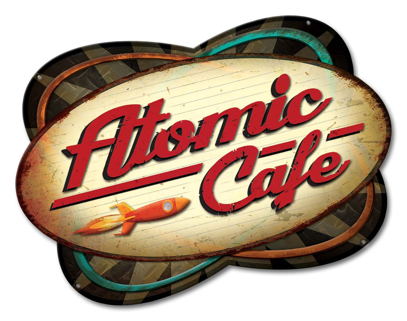 Atomic Cafe Vintage Sign