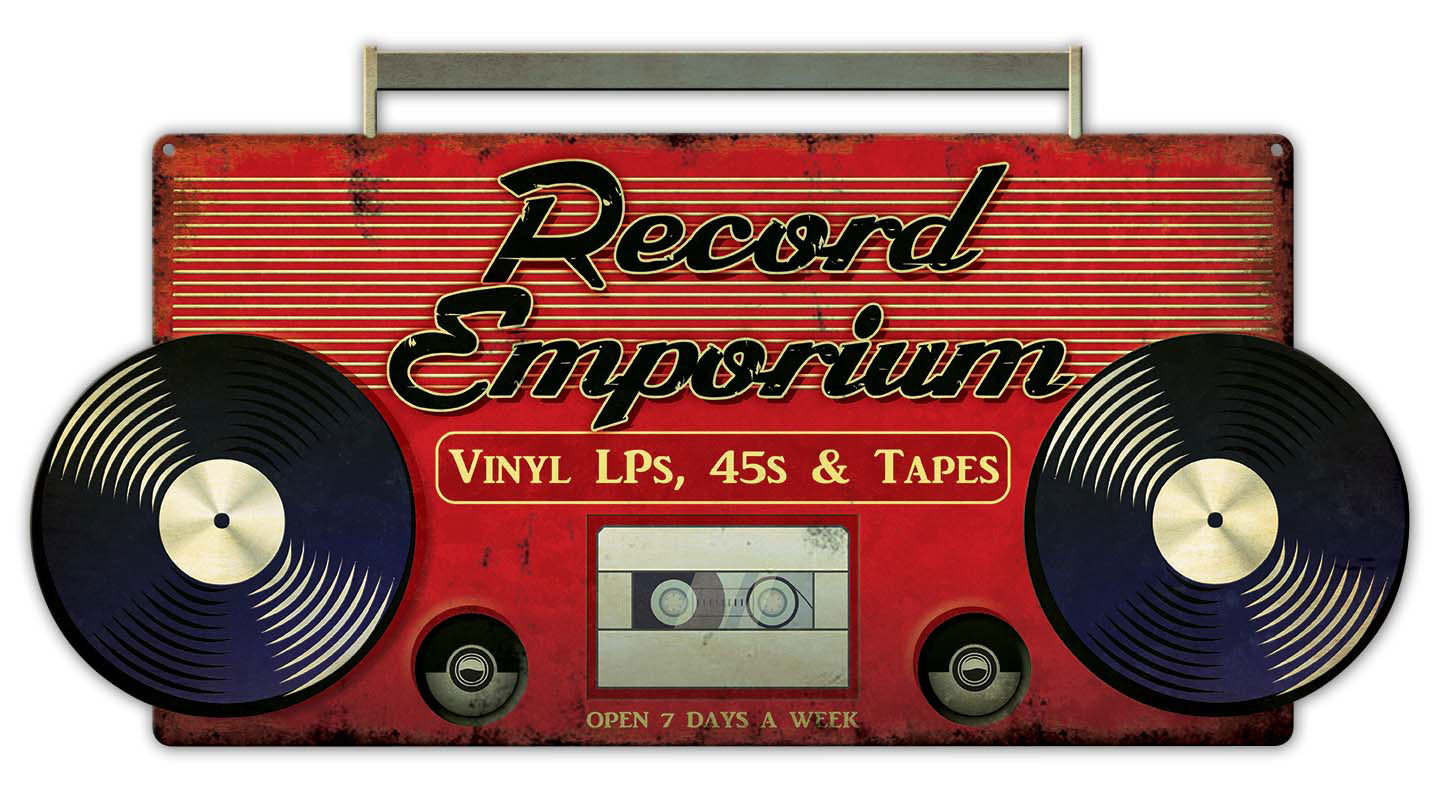 Record Emporium Vintage Sign