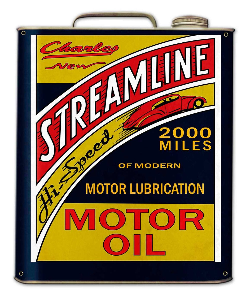 Streamline Motor Oil Can