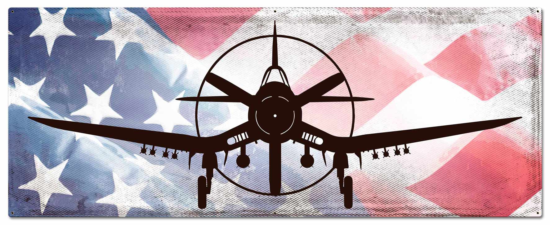 Planes Corsair American Flag