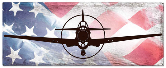 Planes P-40 Warhawk American Flag