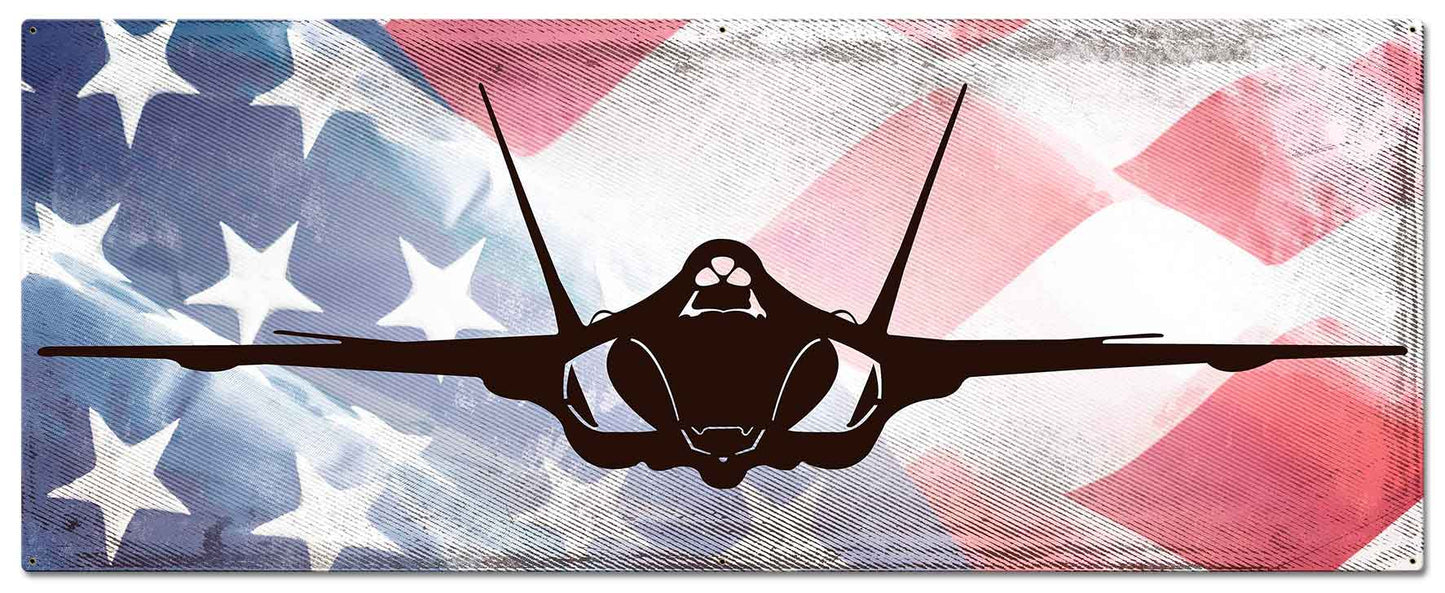 Planes Navy F-35 American Flag