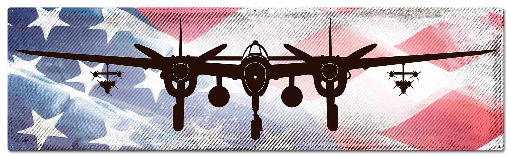 Planes Lighting Plane American Flag