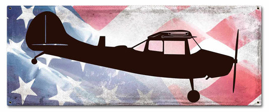Planes O-1E American Flag