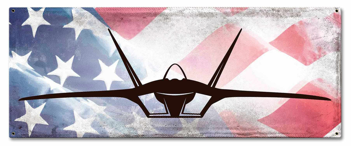 Planes F-22 American Flag