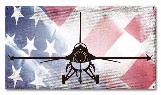 Planes F-16 American Flag