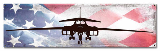 Planes B1B Bomber American Flag