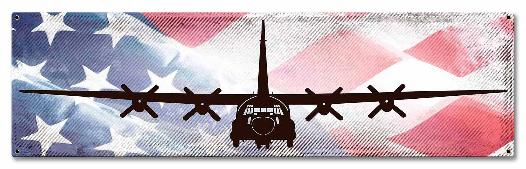 Planes C-130 American Flag