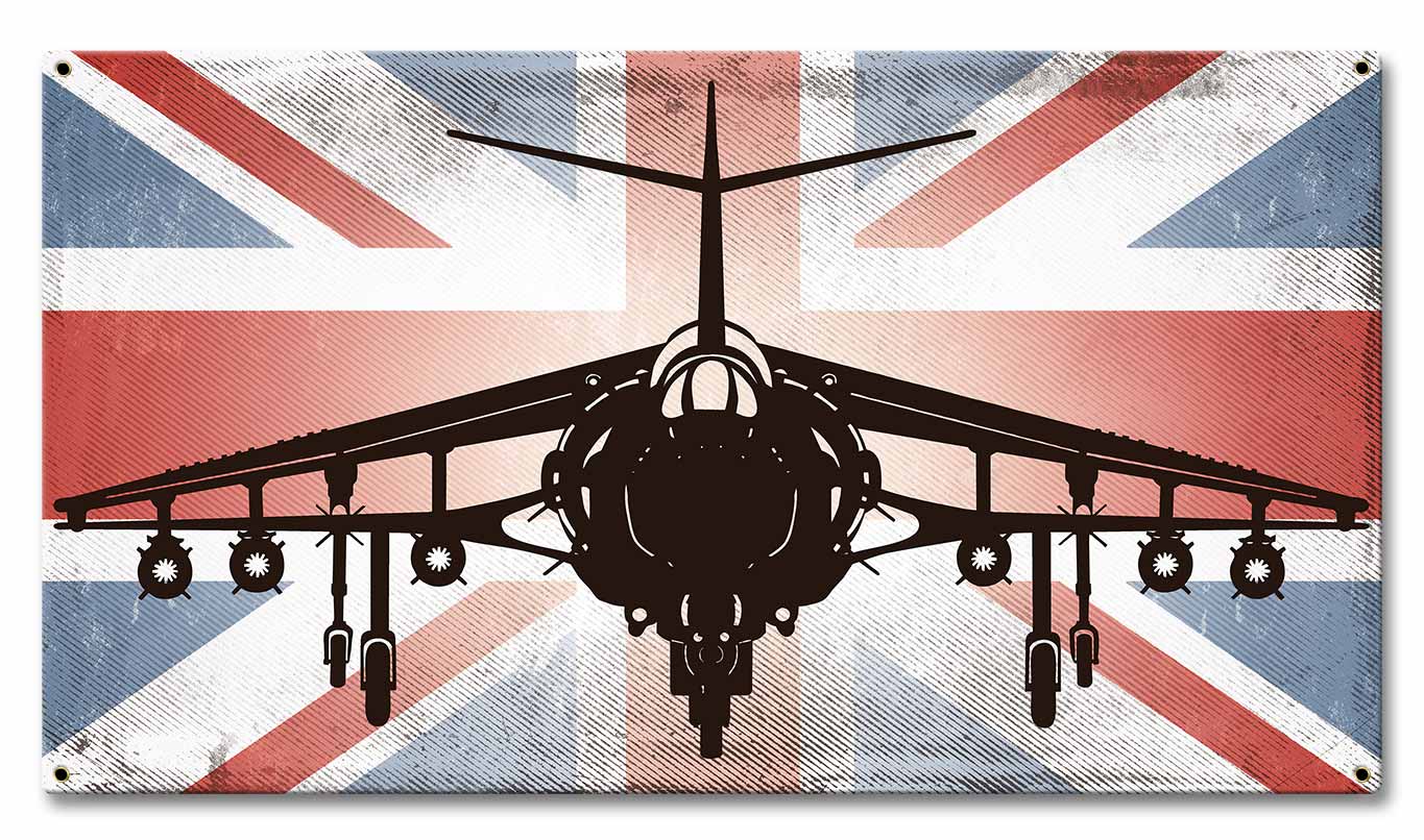 Planes Harrier UK Flag