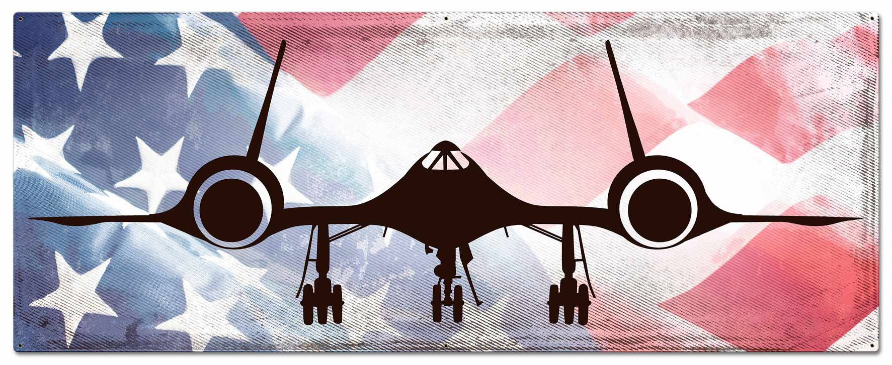 Planes SR-71 American Flag
