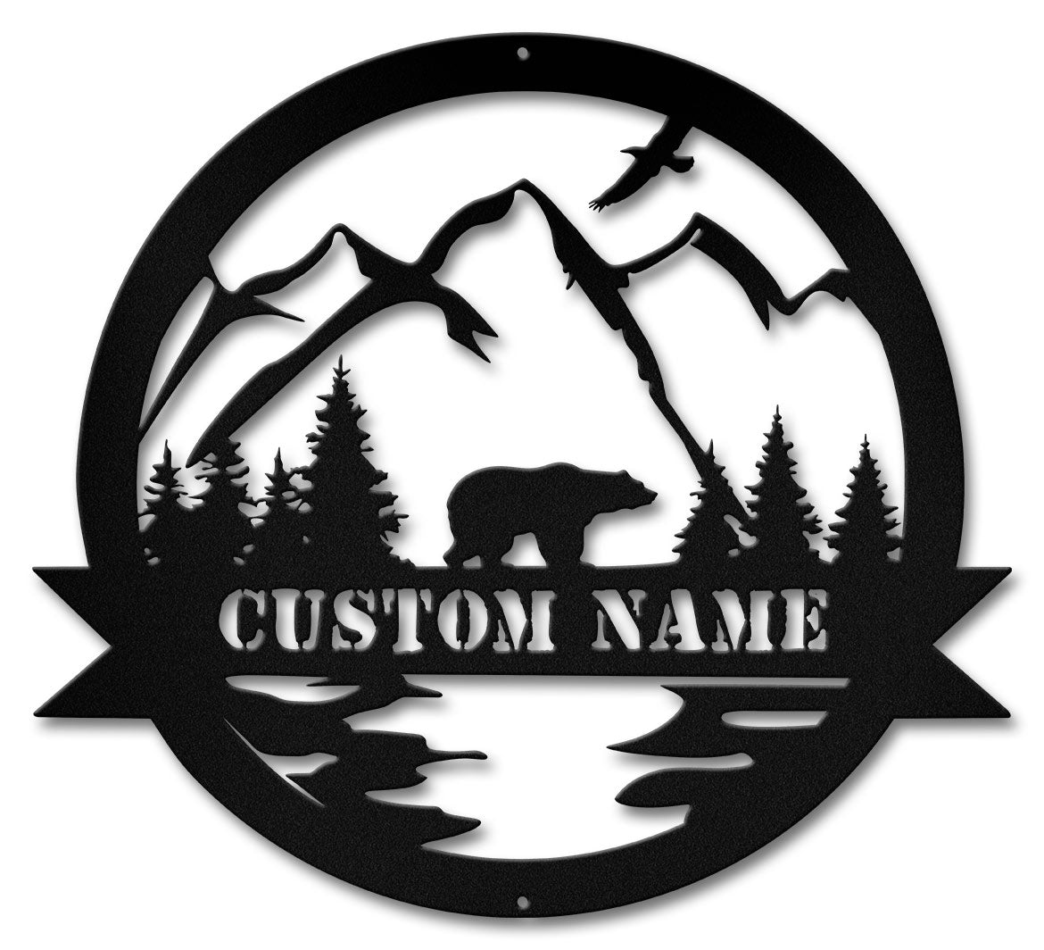 Alpine Bear Cutout - Personalized
