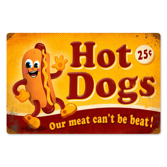 Hot Dogs Vintage Sign