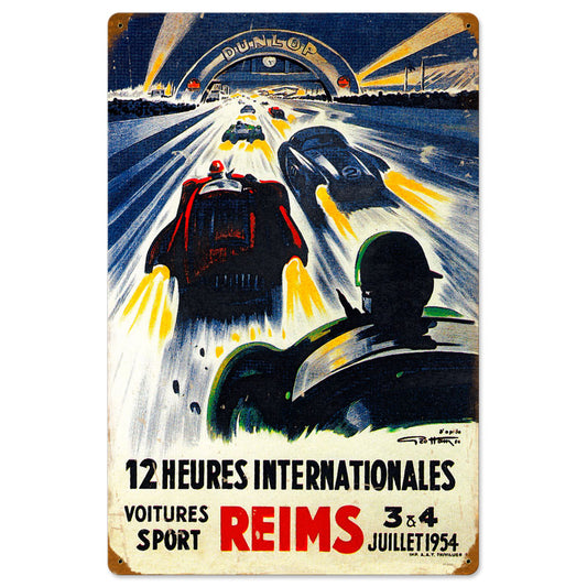 Reims Racetrack Vintage Sign