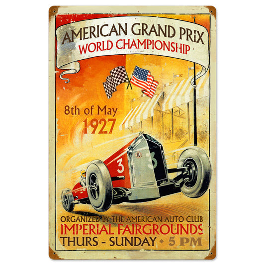 American Grand Prix Vintage Sign