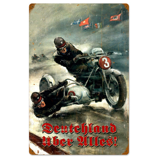 German Motorcycle Vintage Sign