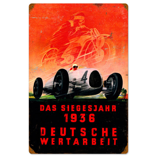 Deutsche Races Vintage Sign