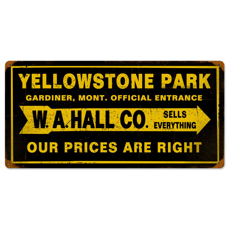 Yellowstone Park Vintage Sign