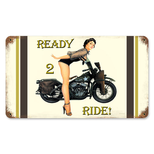 Ready 2 Ride Vintage Sign